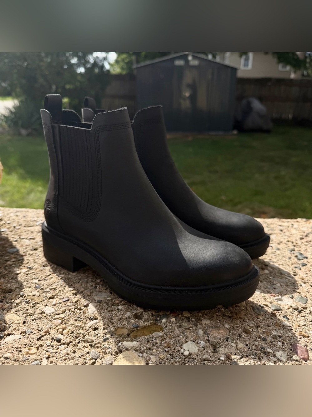 Timberland Brimfield black leather Chelsea ankle boots